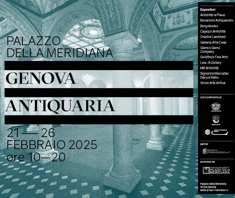 Locandina di Genova Antiquaria, 21–26 febbraio 2025