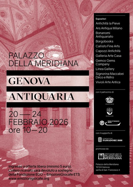 Locandina completa di Genova Antiquaria 2026