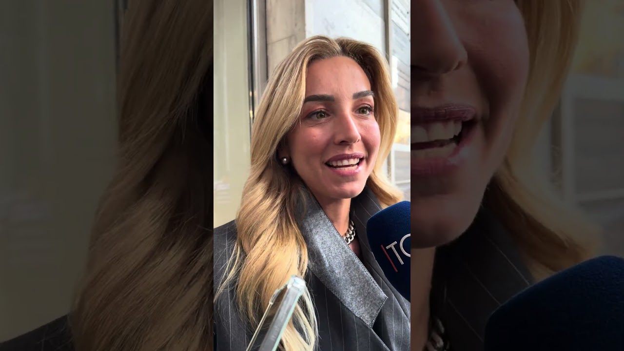 Fotogramma di un’intervista sulla manifestazione